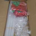 4 Sets Strawberry Party Balloons Stand Kit with Strawberry Foil Balloons Sweet 1st Party Balloon Centerpiece for Tables for Girls Birthday Baby Shower Decoration