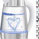 Zulay Kitchen Fast Boiling Electric Water Kettle - 1.7L, 1500W, Auto Shut-Off for Overboil & Boil Dry Protection, Cool-Touch Handle, 360 Base - Rapid Teapot Boiler For Coffee & Tea - White