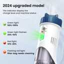 Enhulk Rechargeable Handheld Cordless Pool Vacuum for Above Ground Pool and Inground Pool, 60-Minute Runtime,Powerful Suction up to 18.5 gallons/min, Efficient Leaf and Debris Removal, PC10 Pro