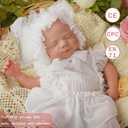 Full Silicone Reborn Baby Doll, 20 Inch Lifelike Newborn Girl, Reborn Baby Dolls Silicone Full Body Sleeping for Therapy & Memory Keepsake