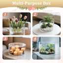 3Pcs Acrylic Cake Display Stand 6'' 8'' 10'' Round 3 Tier Clear Cylinder Cake Box for Wedding Birthday Party Decor(6 / 8 / 10 Inch)