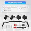 55398938AC Front Suspension Stabilizer Bar & K80894 Front Sway Bar End Link Kit Compatible with 2019-2022 Ram Classic 1500, 2011-2018 Ram 1500, 2009-2010 Dodge Ram 1500, w/Bushing Replace #55398938AB