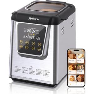 25-in-1 Bread Maker Stainless Steel, with App Control, Built-in Scale