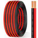 6 Gauge Wire 25FT 2 Conductors Copper Wire, 6/2 awg Oxygen Free Copper Wire for Battery, Solar PanelCar AudioAmplifierAutomotive, TrailerRV6Gauge 25FT