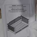 Merax Full Bedframe with Full Size Trundle and Footboard, Vintage Wooden Daybed Platform Bed with Natural Rattan Headboard, Noise-Free, No Box Spring Needed, Antique Walnut