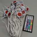 INZIDOL100FT Permanent Outdoor Lights, IP67 Waterproof,for House Roof, Christmas, Holiday, Party, Daily Lighting, Smart RGB Outdoor Lights with Remote APP Control & DIY Scenes (100FT)