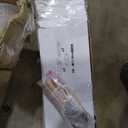 36x96 Inch White Sliding Barn Door Slab with 6.6ft Hardware Kit Included, 5-Panel, MDF Wood Panel Covered with Water-Proof Scratch-Proof PVC Surface, Simple DIY Assembly