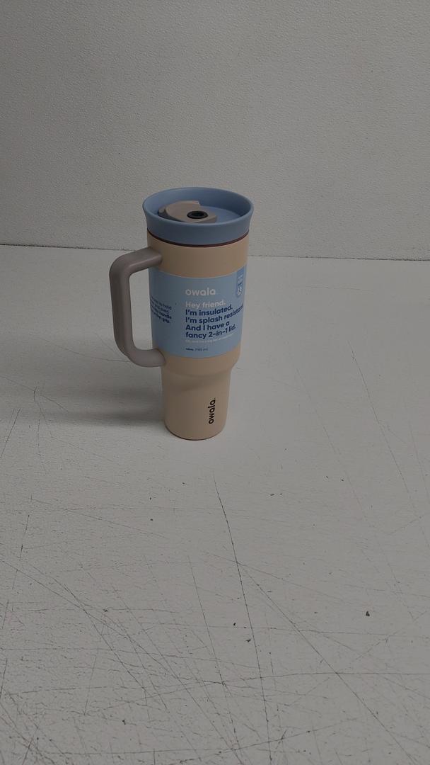 Owala Stainless Steel Triple Layer Insulated Travel Tumbler with Spill Resistant Lid, Straw, and Carry Handle, BPA Free, 40 oz