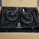 Wagons Carts Foldable, Lightweight Portable Utility Shopping Cart with Wheels, Folding Grocery Wagon Cart for Grocery, Camping, Shopping, Beach, Garden, Sports Black (100L)