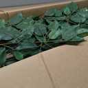 Artificial Ficus Tree Indoor 8ft, Large Potted Faux Tree with Realistic Silk Leaves & Trunk for Home Office, Living Room Corner Decor (Green)