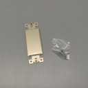 ENERLITES Blank Adapter Insert for Decorator Wall Plates, Unbreakable Polycarbonate Thermoplastic, ETL Listed, 6001-GD-5PCS, Gold, 1 Piece