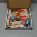 Tiny Land Wooden Train Set for Toddler - 39 Pcs- with Wooden Tracks Compatible with Major Brands - Expandable, Changeable-Train Toy for 3 4 5 Years Old Girls & Boys