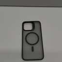 TORRAS for iPhone 15 Pro Max Case, Compatible with MagSafe, Military-Grade Shockproof, Build in Invisible Stand, Magnetic Translucent Slim Hard Back Soft Edge Anti-Scratch, Frost Black