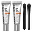 Perfection Eye Tightener Cream, Instant Firming Lifting Eye Cream for Wrinkles, Puffiness & Fine Lines, Gentle Skin Care All Skin Types-White-(2PCS with 2 Brushes)