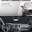 Pigenius Windshield Sun Shade for 2022-2025 Jeep Compass. Front Window Sunshade with Storage Bag