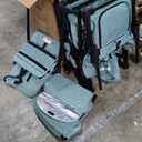 Sekey Wagon Stroller for 2 Kids, Luxury 4-in-1 Stroller Wagon - Premium Quality with Convertible Seats, Adjustable Push Handles, Removable Canopy, Snack Tray & Cooler, US Certified. Green