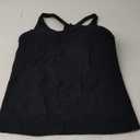 Yoga Racerback Tank Top for Women with Built in Bra,Women's Padded Sports Bra Fitness Workout Running Shirts (10, Black)