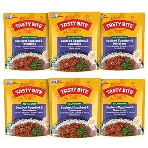 Tasty Bite Punjab Eggplant, 10 Ounce, Pack of 6, Ready to Eat, Microwavable Entree, Vegan, Sweet & Spicy , Mar 31, 2027
