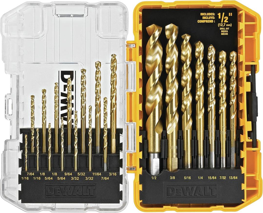 DEWALT Titanium Nitride Drill Bit Set, 21-Piece (DW1342)