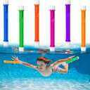 Sotiff 6 Pcs Underwater Pool Diving Toys Dive Sticks Plastic Swimming Toys for Summer Teens Adults Learning to Swim Game, 6 Colors