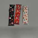 LETOID Stretchy Bands Designed for Apple Watch Band, Women, Soft Nylon Elastic Strap Solo Loop Wristband for iWatch, Size: 38mm/40mm/41mm/42mm(Series 10/11)(Christmas Snowball/Deer/Gingerbread)
