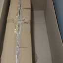 Frosted Christmas Tree 6ft Pre-Lit with 250 Warm White LED Lights, 8 Lighting Functions, Snow Flocked Artificial Pine, Full Branches, Easy Setup, Foldable Stand, Home & Holiday Decoration