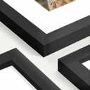 11x14 Picture Frame Set of 10, Display Pictures 8x10 with Mat or 11 x 14 Without Mat, Photo Frame Collage for Wall Gallery Decor, Hanging or Tabletop Display, Black