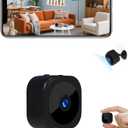 1080P HD Indoor Camera for Indoor Security with App Control Motion Detection & Night Vision Wireless WiFi Rechargeable Pet Camera for Home/Office 24/7 Cycle Save Video Only (1080P)