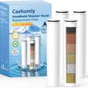 4 Pack Replacement Filters Compatible with Cobbe Handheld Shower Head, Water Soften Filters for Hard Water Chlorine, Fluoride and Heavy metals, Improve Skin & Hair