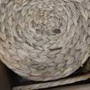 30 Pcs 12 Inch Round Woven Placemats, Water Hyacinth Wicker Place Mats with Napkin Rings Boho Wedding Farmhouse Rustic Woven Chargers Natural Mat Bulk for Wedding Party, Dinner Table