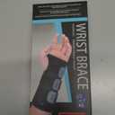 FEATOL Wrist Brace Hand Brace, Carpal Tunnel Wrist Splint Night Support for Women Men, Pain Relief Support -Tendonitis, Arthritis, Sprain, Left Hand, Small/Medium