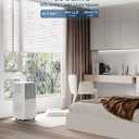 8000 BTU Portable Air Conditioner Powerful Quiet Standing AC Units with Remote Control, Cool, Fan, Dehumidifier, 24H Timer Fast Cooling Up to 350 Sq.F for Rooms Bedroom, Indoor, Kitchen or Office