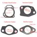 WOTIAN Gasket Kit Compatible with Honda and Clones GX390 GX420 GX440 188F 190F(188series) Engine & Generator Carburetor Air Filter Cylinder Head Muffler Crankcase Gaskets Oil Seals