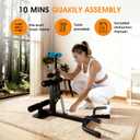 Adjustable Squat Machine for Women, Glutes Trainer for Home Gym, 4-Level Resistance Leg & Core Workout Equipment with Deep Squat Support, 300 lbs Capacity