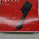 REVLON One-Step Hair Dryer and Styler, All-in-One Detangling and Straightener Brush for Salon-Quality Smooth, Straight Hair, More Shine and Less Frizz, Black (1 Count (Pack of 1))