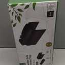 Joy&Grace Couch Cup Holder, 3-in-1 Magnetic Detachable Couch Arm Tray, Bamboo Sofa Armrest Table with Anti-Slip Pad, Sofa Armrest Tray Table (Black)