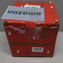 Set of 3 Christmas Lighted Gift Boxes with Plug, Indoor Outdoor Christmas Decorations with 60 LED Warm White Mini String Lights, Present Boxes with Silver Tinsel for Xmas Tree Porch Decor