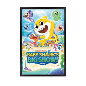 Baby Shark's Big Show (2020) - One Sheet Wall Poster, 34L" x 22.4W", Black Framed Version