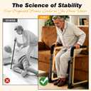 Couch Stand Assist for Elderly, Adjustable Chair Assist for Elderly Sit to Stand, Heavy-Duty Senior Lifting Devices & Standing Aids for Seniors, 400lbs Capacity, Black Carbon Steel