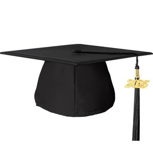 FtyFty Unisex Adult Matte Graduation Cap with Tassel Year Charm 5 Pack 2025