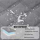 Smiry Waterproof Dog Bed Cover Blanket 82x120, Soft Reversible Pet Blanket, Washable Leakproof Cats Dogs Couch Cover for Sofa, Couch, Furniture, Grey/Light Grey