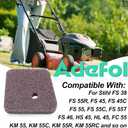 Adefol Air Fuel Filter Kit for Stihl FS38 FS55R FS45 FS45C FS46 FS55 HS45 KM55 HL45 MM55 Etc, String Trimmer Accessory Air Filter + Fuel Filter + Fuel Line + Spart Plug + Primer Bulb 9 in 1 Parts