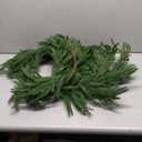 2Pack 6FT Christmas Garland Real Touch Norfolk Pine Garlands,Realistic Greenery Garland for Mantle,Fireplace,Stairs,Table,Door,Porch,Deluxe Green Garland for Indoor Outdoor Winter Holiday Xmas Decor