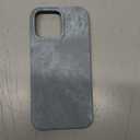 Caseative for iPhone 16 Pro Max Case,Denim Fabric Anti-Fingerprint Phone Case (Grey,16 Pro Max)