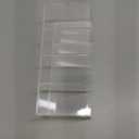 Jetec Acrylic Pen Holder 6 Compartments Makeup Brush Stationery Organizer Pencil Holder for Desk Accessories, Cosmetic Brushes, Dorm, Home, Bathroom, Kitchen, Office Supplies(Clear)