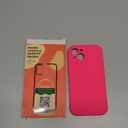 Vooii Compatible with iPhone 15 Case, Upgrade Defender Liquid Silicone, [Enhanced Camera Protection] [Soft Anti-Scratch Microfiber Lining] Shockproof Phone Case for iPhone 15 6.1 inch - Hot Pink