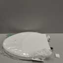 KOHLER 4636-RL-0 Cachet ReadyLatch Elongated Slow Close Toilet Seat, Soft Close Toilet Seat Quiet Lid, Contoured Grip-Tight Bumpers Installation Hardware, Apartment Essentials, White