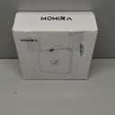 MOMIRA Travel Makeup Bag Cosmetic Bag with Lighted Mirror, Adjustable Brightness in 3 Color Scenarios, Waterproof, 10x Magnifying Mirror, Rotatable Independent Light Mirror- Black(Solid)