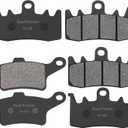 Road Passion Front and Rear Brake Pads Replacement for CAN-AM RT S LTD 3 cyl eng/6 speed/Special Series/calipers 2013-2021/ Spyder F3 S LTD SE6/SM6 Special Series Daytona 500 2015-2021(3 pairs)