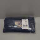 RYB HOME Blackout Tricia Window Door Curtains - Self Sticky Shades Thermal Insulated Light Block French Door Curtain Energy Efficient Double Blind, W 26 x L 69 inches, Navy, 1 Panel